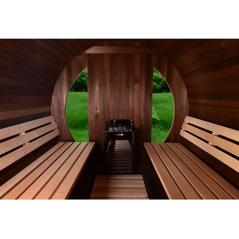 Hauptmaterial Massivholz 2025 Luxus Quadrat Sauna Dampfbad Holz Außen Finnisch Holz Trocken Dampf Sauna für 6 Personen