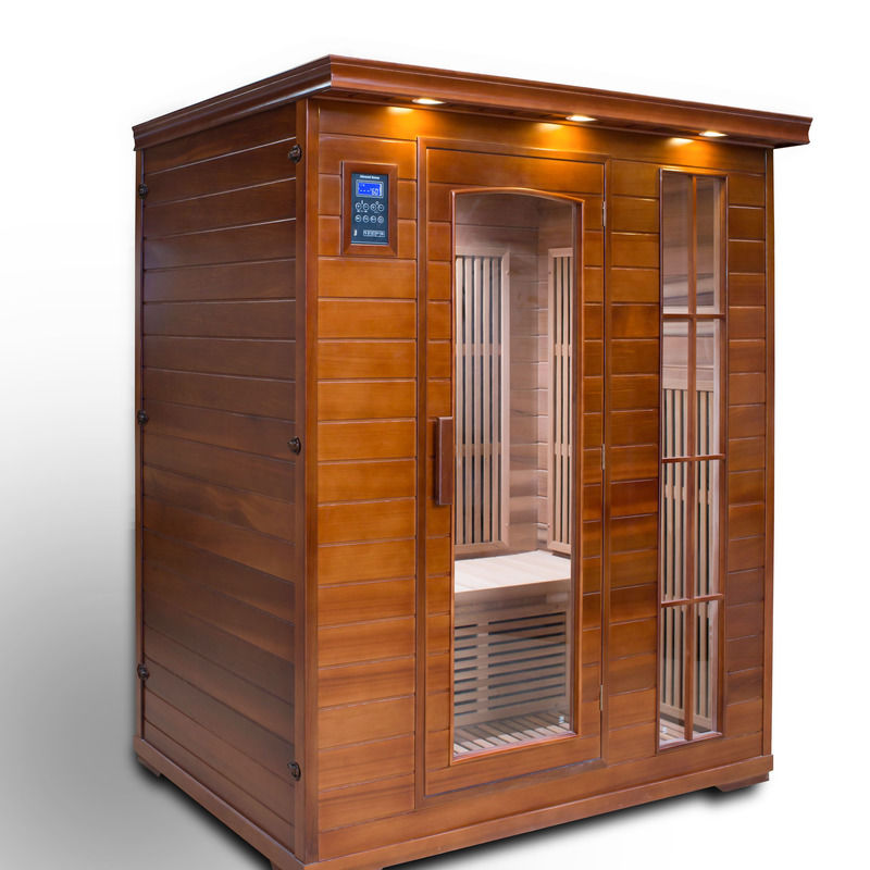 Infrarotsauna Innen Nass Entgiftungsraum Computer Bedienfeld Lichtwelle Nass Geschwitzt Dampfbad