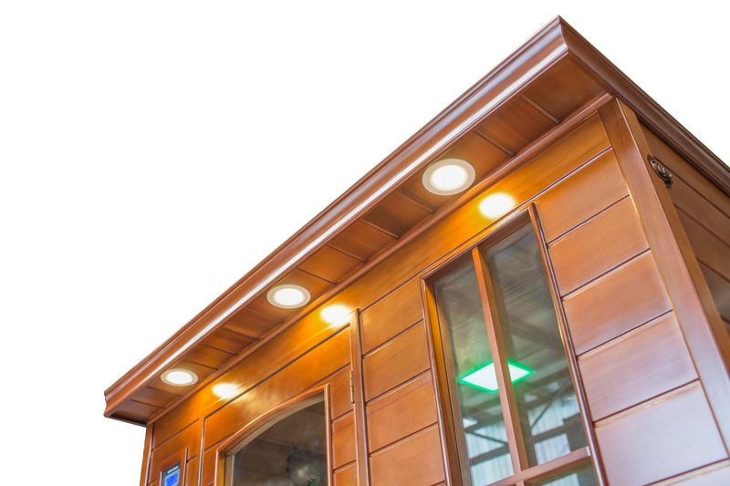 Infrarotsauna Innen Nass Entgiftungsraum Computer Bedienfeld Lichtwelle Nass Geschwitzt Dampfbad