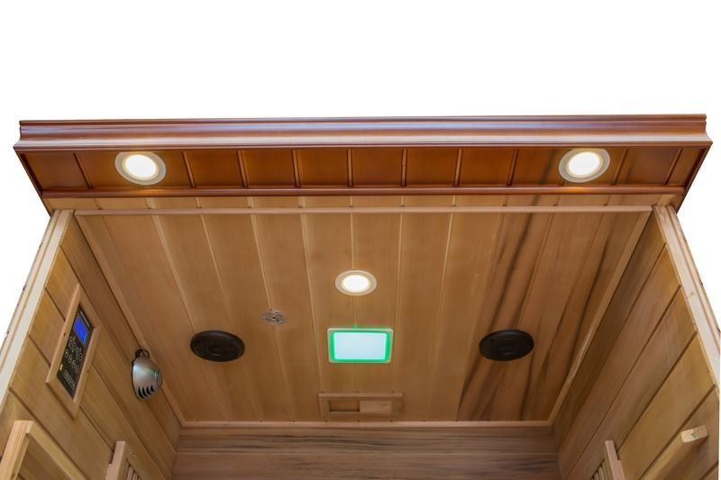 Computer-Bedienfeld Khan Dampfbad Haushalt Doppel-Saunaraum Entgiftung Hemlock-Dampfbad Holz Fern Spa