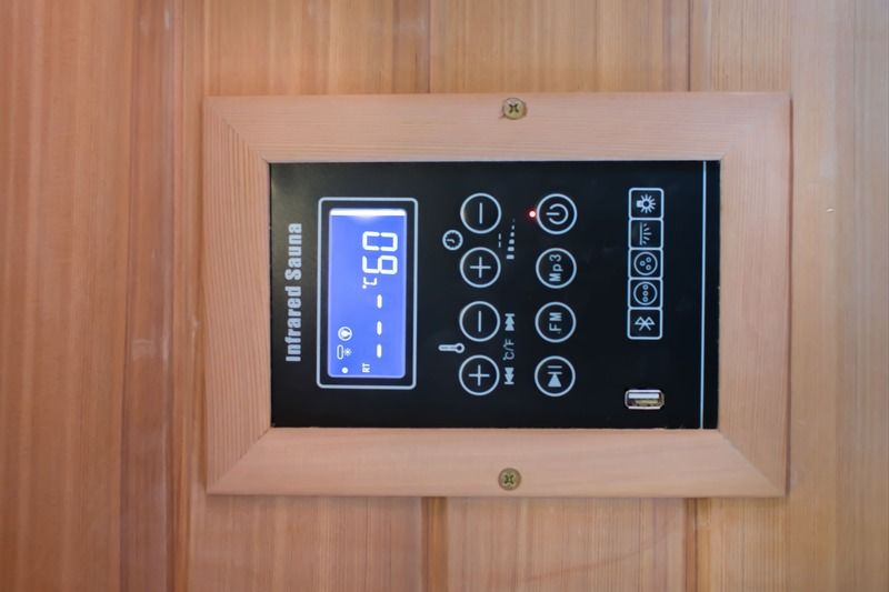 Far Khan Haushalt Dampfraum Doppelcomputer-Steuerplatte Haushalt Lightwave Holzsauna