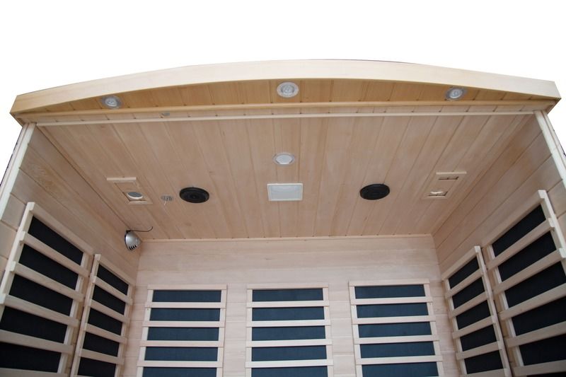 Computergesteuertes Bedienfeld Infrarot Hochwertige geschlossene Dampfdusche Dampfbad Sauna Holzraum
