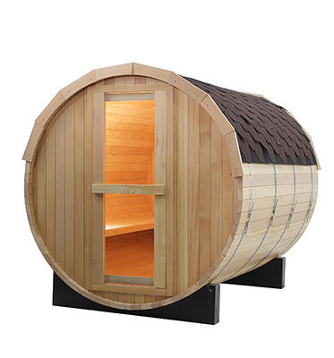 2021 Heißer Verkauf Massivholz Hemlock Sauna Gesättigte Dampfsauna Beliebte Outdoor Computer Öko Sauna Fass Traditionelle Gesättigte Dampfsauna Raum/Rotzeder Holz