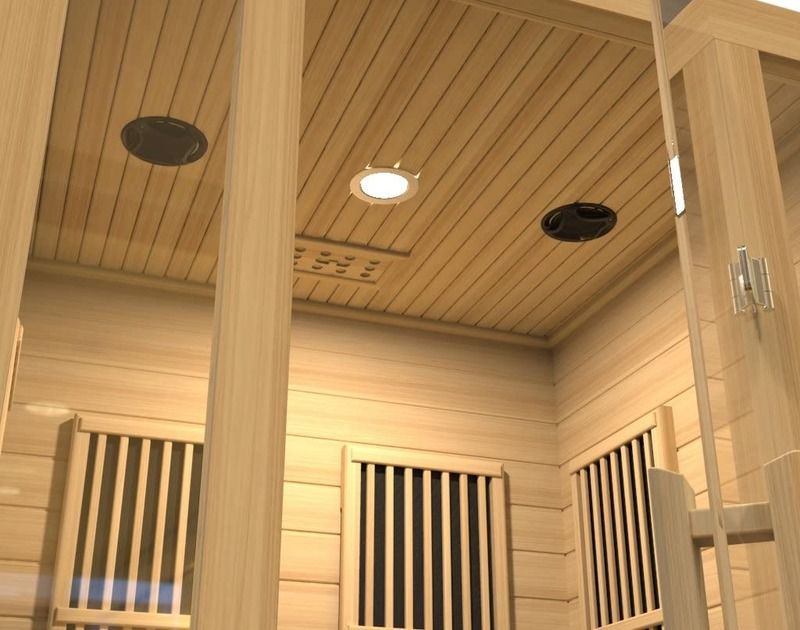 Einzelne große Computersteuerung kommerzielle Sauna Luxus Trockenes Dampfbad
