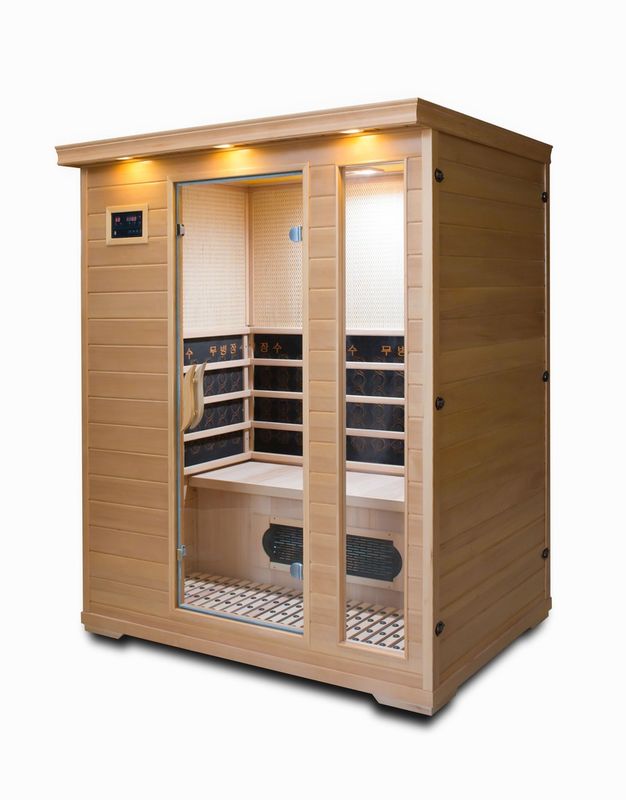 Ein- und Doppeldampfbad Tourmaline Computersteuerung Schweißraum Zuhause Sauna Raum Ferninfrarot Bad Entgiftung