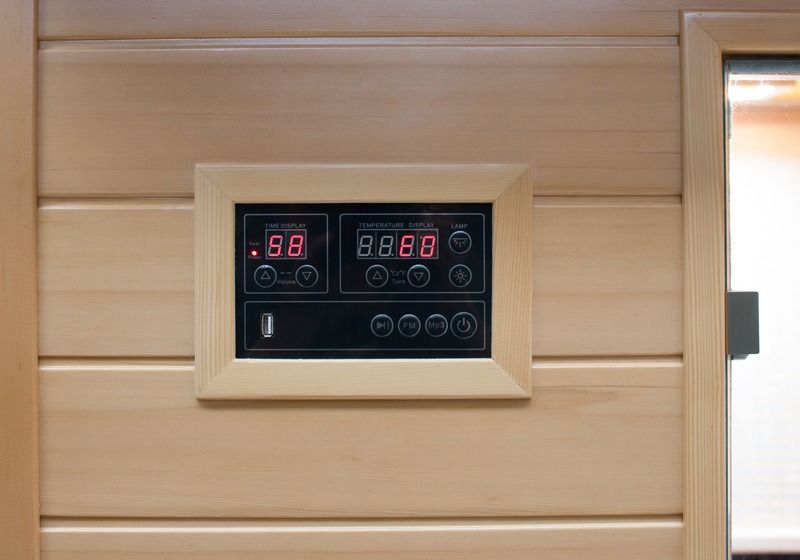 Ein- und Doppeldampfbad Tourmaline Computersteuerung Schweißraum Zuhause Sauna Raum Ferninfrarot Bad Entgiftung
