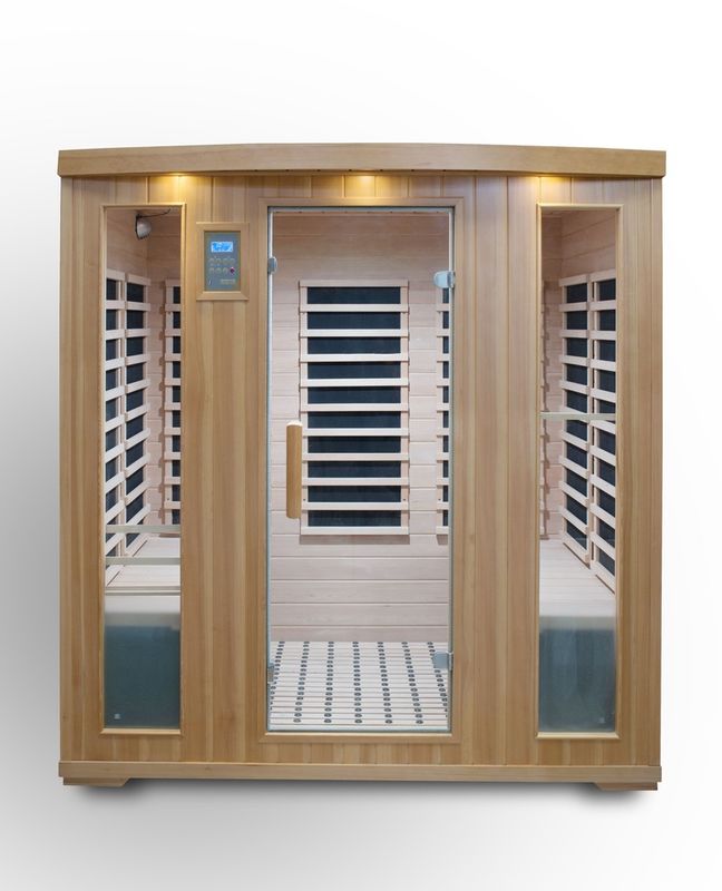 Hemlock Computergesteuerte Sauna Computer-Bedienfeld Classic 3 Personen Detox-Modus Familie Bestseller Infrarot Fern