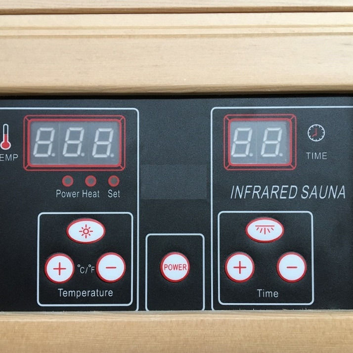 Carbonfaser-Heizung Dampfsauna-Raum für Doppel-Haus Infrarot Traditionell Persönlich Fern Sauna Bedienfeld