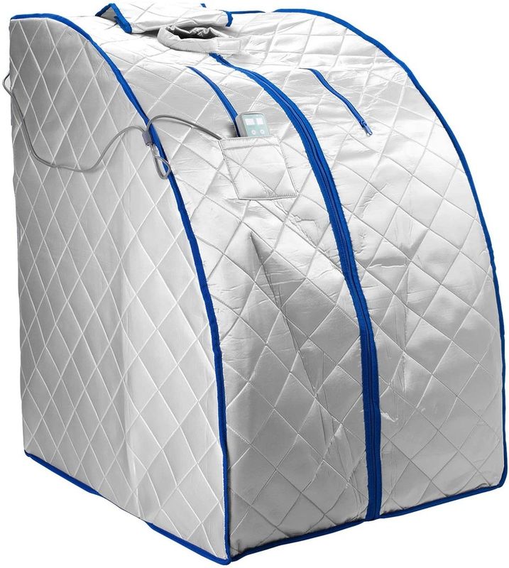 Moderne FAR-Infrarot-Negativ-IR-Ionen-Portable Innenraum-Persönliche Spa-Sauna mit Luft-Ionisator Heizung Fußkissen und Stuhl Timer