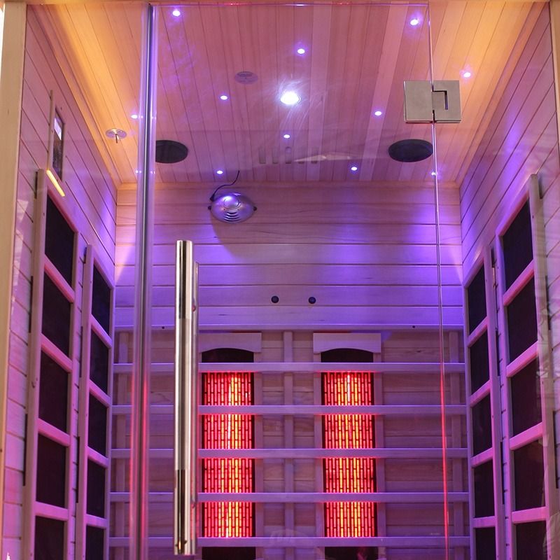 Traditionelle Billige Holz Hemlock Sauna Raum Infrarot Outdoor Infrarot Holz 2-Person Traditionelle High Time 2-Person