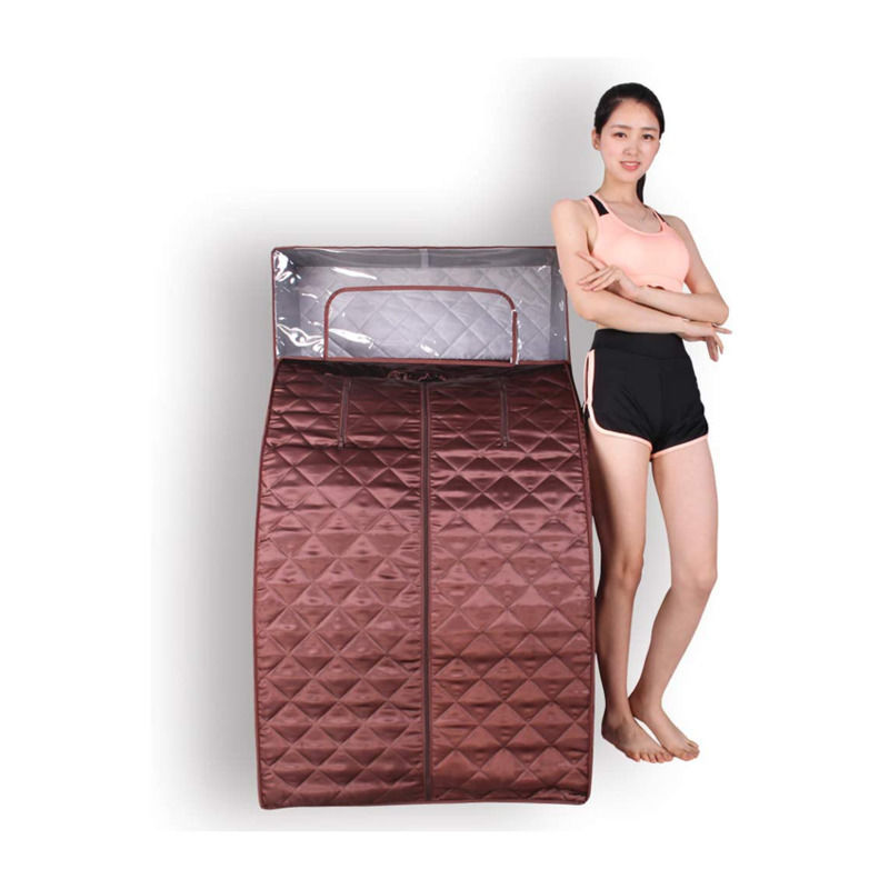 Modernes Dampfsauna-Set mit Dampfer, Ganzkörper-Ein-Personen-Fernbedienung, Heim-Heizbox mit Kopfdecke und Stuhl-Kit zur Gewichtsabnahme