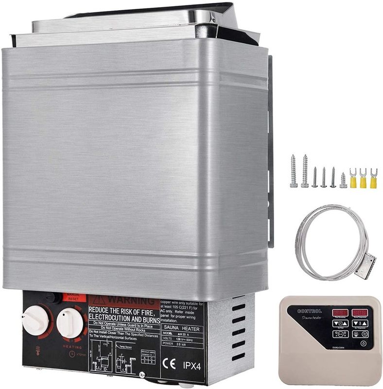 Moderner Trockensauna-Heizofen 9KW Kochwasserbad-Ofen 220V-240V Steuerung Elektrisch Heim Hotel Externer Saunaraum