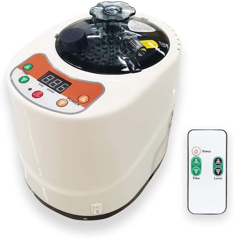 2 Liter Moderner tragbarer Sauna-Dampfgenerator für Heimsaunen, Spa-Gerät für Körperentgiftung, Gewichtsverlust, US-EU-Stecker